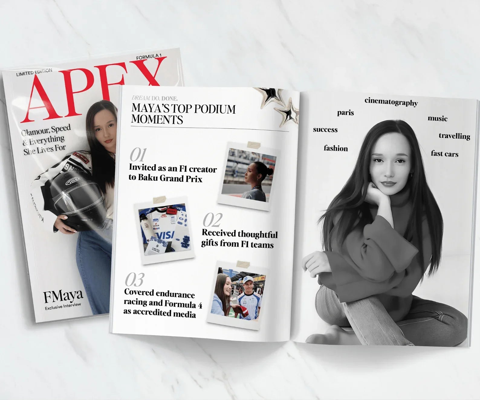 Custom Formula 1 Magazine - APEX Edition - Enzo Motorsports f1gift