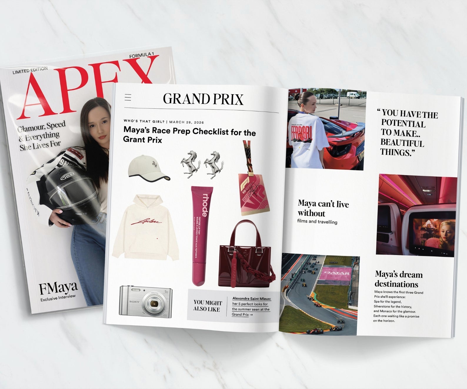 Custom Formula 1 Magazine - APEX Edition - Enzo Motorsports f1gift