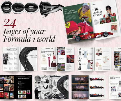 Custom Formula 1 Magazine - F1 Gifts (Printing & Shipping Included)