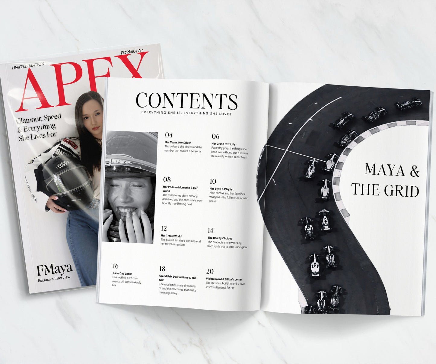 Custom Formula 1 Magazine - F1 Gifts (Printing & Shipping Included)