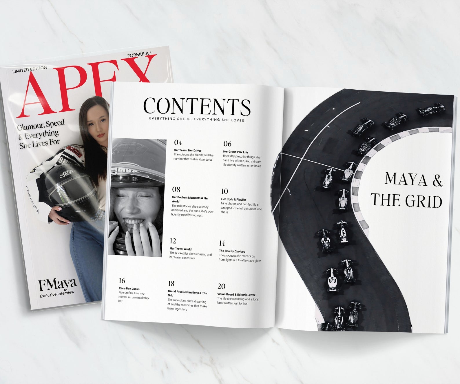 Custom Formula 1 Magazine - F1 Gifts (Printing & Shipping Included)