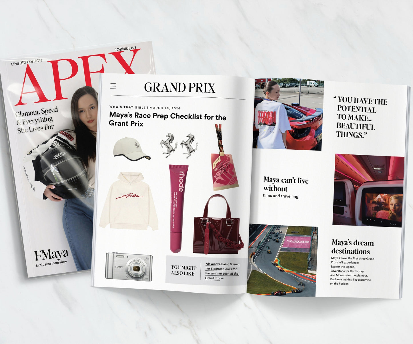 Custom Formula 1 Magazine - F1 Gifts (Printing & Shipping Included)